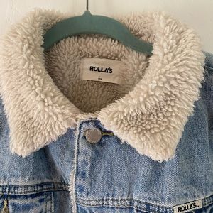 Rollas Jean Jacket with Sherpa Lining
